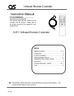 Preview for 1 page of OS S-R1 Instruction Manual