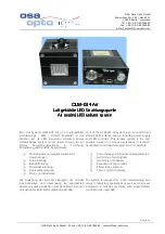 Preview for 1 page of OSA Opto OLM-034 Air Series Manual