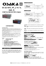 Osaka OI 22-V User Manual preview