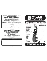 Osaki HPW110 Operator'S Manual preview