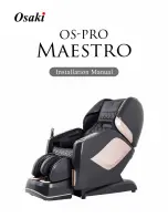 Osaki OS-PRO Maestro Installation Manual preview