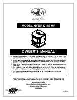 Osburn Enerzone BIO-45 MF Owner'S Manual preview