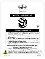 Предварительный просмотр 1 страницы Osburn HYBRID-45 MF Owner'S Manual