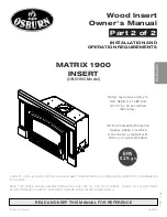 Предварительный просмотр 1 страницы Osburn MATRIX 1900 Owner'S Manual