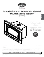 Osburn MATRIX 2700 INSERT Installation And Operation Manual предпросмотр