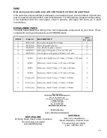 Preview for 21 page of Osburn OB02212 Owner'S Manual