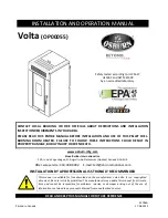 Osburn Volta OP00055 Installation And Operation Manual preview