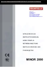 Oscartielle MINOR 2000 G.E. Instruction Manual preview