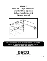 OSCO Model T Safety, Installation And Service Manual preview