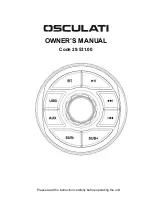 Предварительный просмотр 1 страницы Osculati 29.531.00 Owner'S Manual