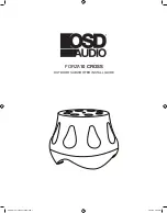 Предварительный просмотр 1 страницы OSD Audio FORZA10 CROSS Install Manual