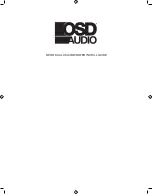 OSD Audio NERO DUAL X8 Install Manual preview