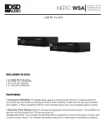 OSD Audio NERO WSA User Manual preview