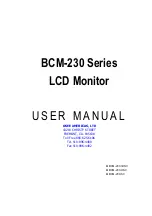 Предварительный просмотр 1 страницы OSEE BCM-230 Series User Manual