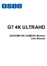 OSEE G7 4K ULTRAHD User Manual preview