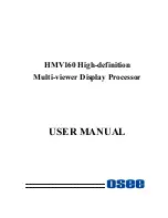 OSEE HMV160 User Manual предпросмотр