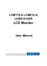 OSEE LCM170-A User Manual preview