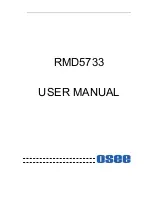 Preview for 1 page of OSEE RMD5032 User Manual