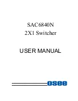 Предварительный просмотр 1 страницы OSEE SAC6840N User Manual