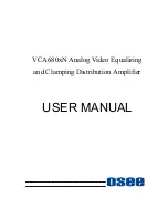 Предварительный просмотр 1 страницы OSEE VCA6801N User Manual