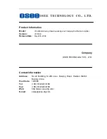 Предварительный просмотр 2 страницы OSEE VCA6801N User Manual