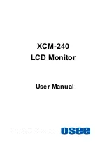 Предварительный просмотр 1 страницы OSEE XCM-240 User Manual