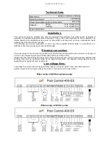 Preview for 2 page of OSF Pool control PC-400-ES Installation And Operating Instructions Manual