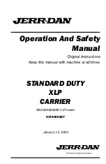 Oshkosh Corporation JERR-DAN 20NGADF6T-LP Operation And Safety Manual предпросмотр