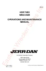 Preview for 1 page of Oshkosh Corporation JERR-DAN HDR 70/85-530 Operation And Maintenance Manual