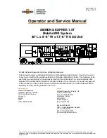 Preview for 1 page of Oshkosh SIEMENS ESPREE 1.5T Operator'S And Service Manual