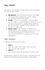 Preview for 4 page of OSKITONE OKAY 2 Synth Assembly Manual