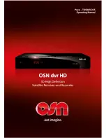 OSN PACE-TDS865COS Operating Manual предпросмотр