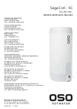 OSO HOTWATER 800 0952 Installation Manual предпросмотр