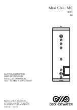 Предварительный просмотр 49 страницы OSO HOTWATER 800 1752 Installation Manual