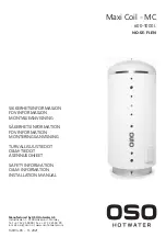 Предварительный просмотр 1 страницы OSO HOTWATER 800 1754 Installation Manual