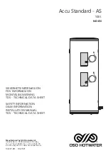 OSO HOTWATER 8000486 Installation Manual preview