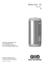 Предварительный просмотр 17 страницы OSO HOTWATER Delta Inox-DI 200 Installation Manual