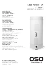 OSO HOTWATER Saga Xpress-SX 150 Installation Manual preview