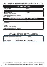 Предварительный просмотр 20 страницы OSO HOTWATER Slimline RI 150 l. Safety Information, O&M Information, Installation Manual, Technical Data Sheet