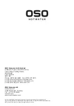 Предварительный просмотр 24 страницы OSO HOTWATER Slimline RI 150 l. Safety Information, O&M Information, Installation Manual, Technical Data Sheet