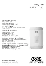 OSO HOTWATER Wally W 100 Installation Manual предпросмотр