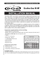 OSO Ecoline Geo RI HP Installation Manual предпросмотр