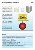 Предварительный просмотр 8 страницы OSO Optima EP2 Installation Manual And User'S Manual