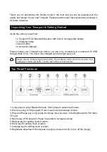 Preview for 2 page of Osotto TP-42 User Instruction Manual