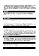 Preview for 4 page of Osotto TP-42 User Instruction Manual