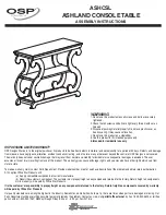 Предварительный просмотр 1 страницы OSP Designs ASHLAND ASHCSL Assembly Instructions