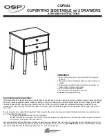 Preview for 1 page of OSP Designs CUP082 Assembly Instructions