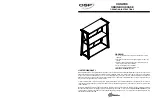 Предварительный просмотр 1 страницы OSP Designs ORION BOOKCASE ORN27BK Operating Instructions