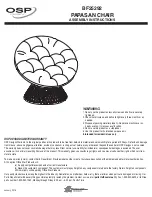 OSP Designs PAPASAN CHAIR BF25292 Assembly Instructions предпросмотр