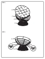 Предварительный просмотр 4 страницы OSP Designs PAPASAN CHAIR BF25292 Assembly Instructions